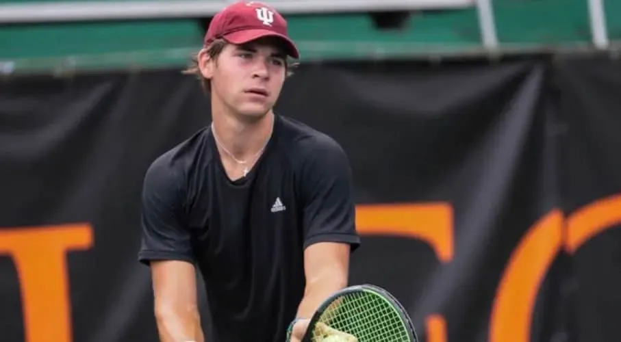 Andrew Meier, Laurel Springs athlete playing tennis