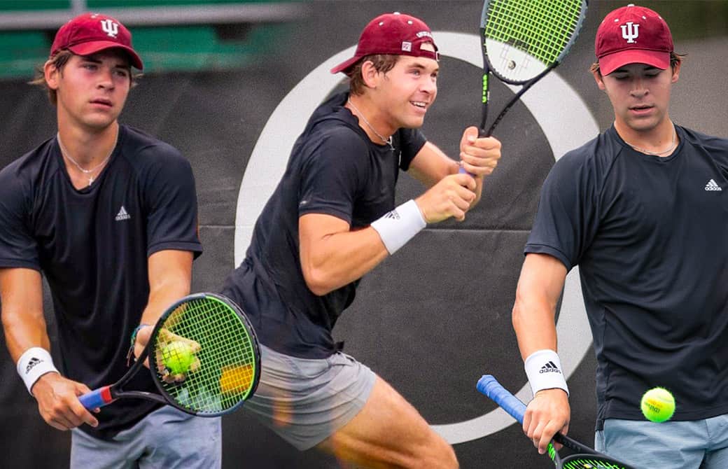 Andrew Meier playing tennis